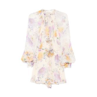 Zimmermann Short Dresses, female, Multicolor, Size: XS Zimmermann Dresses White