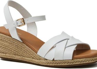 Lands End Espadrille Wedge Sandals in White at Nordstrom, Size 9.5
