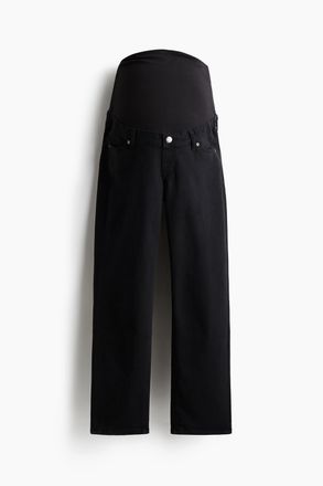 H&M MAMA Straight Ankle Jeans - Schwarz