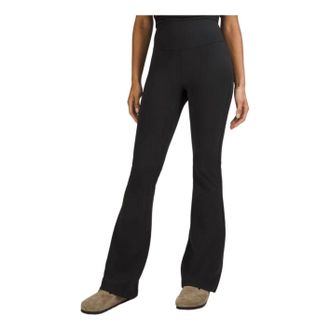 lululemon (WMNS) LULULEMON Groove Pant SHR Flare Nulu Leggings Black LW5DKMS-611475639