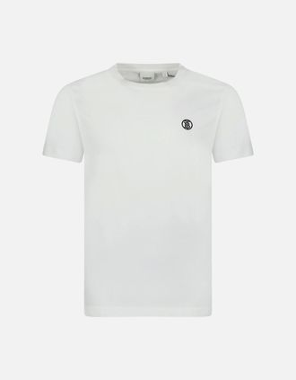 Burberry Mens Burberry Parker Short Sleeve T-Shirt White - Size: 38