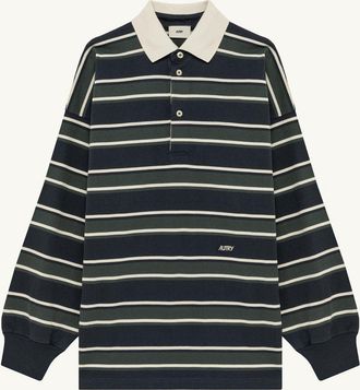 Autry UNISEX STRIPED RUGBY POLO