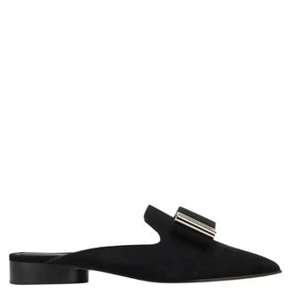 Ferragamo Lea Suede Slip-On Mules, Size 7 C