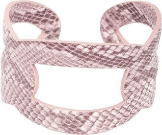 Saachi Ogee Snakeskin Embossed Cuff Bracelet in Pink at Nordstrom Rack