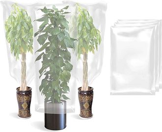 OEM 2 Fundas Protectoras Antiheladas Extragrandes Para Plantas De Invierno: Bolsas De Pl&aacute;stico De 200 X 240 Cm Para Protegerlas De Las Heladas, Impermeabl