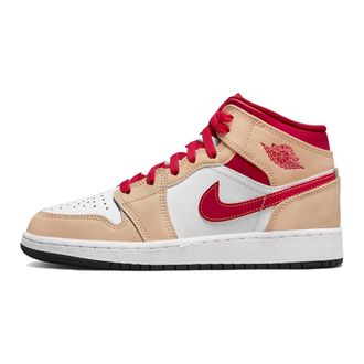 Nike Jordan Mid Light Cardinal Curry Sneakers,Beige female, Sizes: 5 1/2 UK, 3 1/2 UK, 4 1/2 UK, 5 UK, 6 UK, 3 UK, 7 UK
