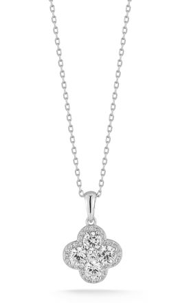 Glaze Jewelry Sterling Silver Clover Necklace