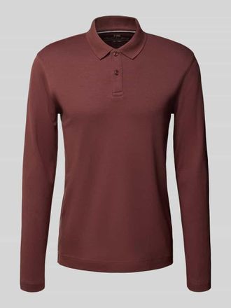 Christian Berg Regular Fit Poloshirt mit Knopfleiste in Metallic Rot, Gr&ouml;&szlig;e XL