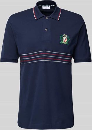 Lacoste Classic Fit Poloshirt mit Label-Stitching in Dunkelblau, Größe XXXL