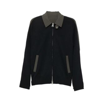 sacai Bomber Jackets, male, Multicolor, Size: M Weathercloth x Knit Blouson