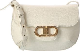 Ferragamo Ferragamo Gancini Leather Shoulder Bag
