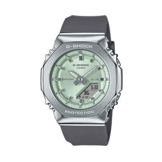 Casio Watches, female, Gray, Size: ONE SIZE 2100 Series Metal-Covered Watch