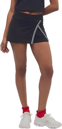 Free People FP Movement Forehand Faux Wrap Skort in Black at Nordstrom, Size X-Small