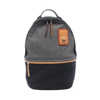 Loewe Pre-owned Backpacks, male, Gray, Size: ONE SIZE Pre-owned Eye Nature Nylon Canvas Leather Backpack