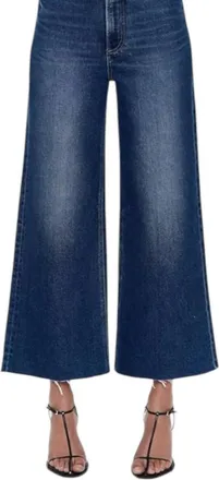 Pistola Denim Lana Crop High Rise Ultra Wide Leg Jeans In Broadway