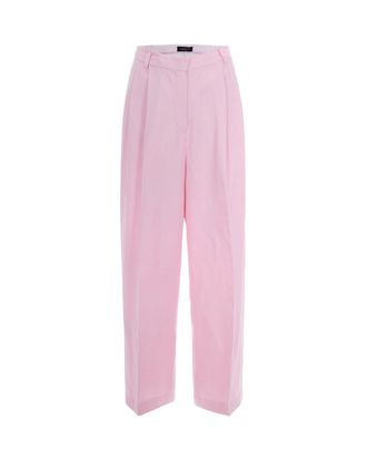 Fabiana Filippi Wide-Leg Trousers In Fluid Linen-Viscose Blend
