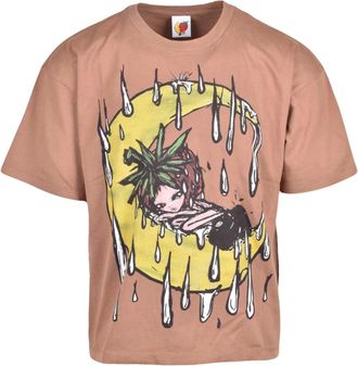 Sky High Farm Hombre, Camisetas, Beige, Talla: L