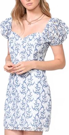 Adelyn Rae Gretta Lace Mini Dress In Blue