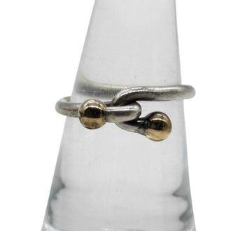 Tiffany & Co. Gold Silver Silver 925 Band Ring (Pre-Owned)