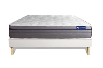 Actisom Somier blanco + Colch&oacute;n con espuma viscoel&aacute;stica 180 x 200