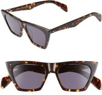 Rag & Bone 51mm Cat Eye Sunglasses in Dark Havana at Nordstrom Rack