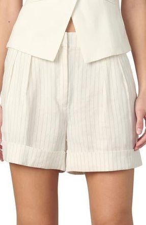 Joe's The Brody Tailored Shorts in Cream Linen/black at Nordstrom Rack, Size 10