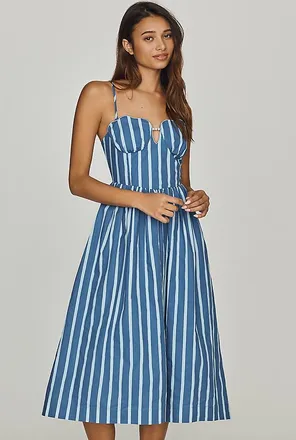 English Factory Marine Midi Dress