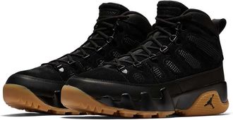 Nike Jordan MENS AIR JORDAN 9 RETRO BOOTS_BLACK/BLACK-GUM LIGHT BROWN