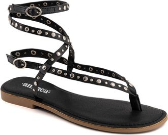 Andrea Womens Strappy Thong Sandals