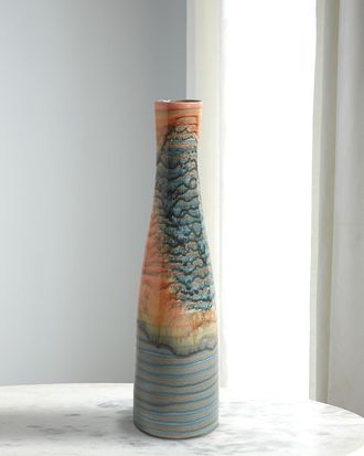 Global Views Watercolor Ringed Vase