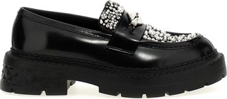 Jimmy Choo London Womens Marlow Diamond Loafers