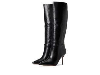 Vince Camuto Mirtha Ankle Link Knee High Boot Womens Boots Black : 8.5 M, Suede