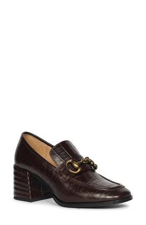 SaintG Isha Croc Embossed Pump in Dark Cherry at Nordstrom Rack, Size 10Us / 40Eu