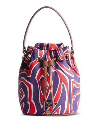 Pucci Yummy bucket bag - women - Nylon/Nylon - One Size - Purple