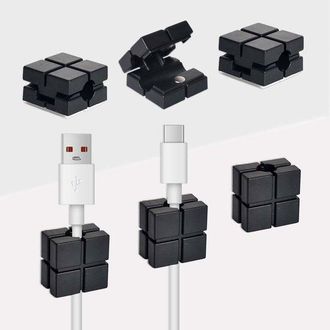 OEM Dailygoods - 15 Soportes Magn&eacute;ticos Autoadhesivos Para La Gesti&oacute;n De Cables