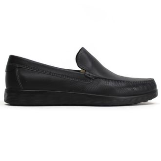 Ecco Ecco S Lite Moc Full Grain Leather Mens Slip On Shoes - Black - Size:UK 10.5-11