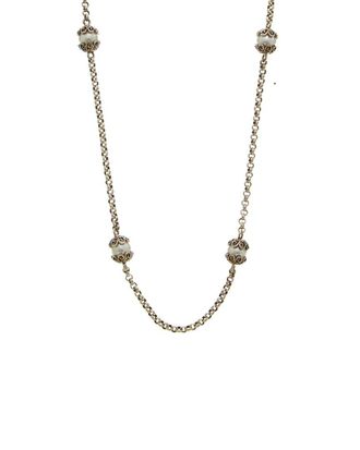 Konstantino Silver Pearl Toggle Necklace