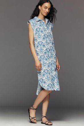 Maeve The Lillian Button-Front Midi Dress by Maeve