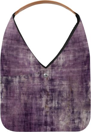 Generic Purple Vintage Mottled Pattern Reusable Lightweight Grocery Bags - Foldable Into Compact Pouch, Washable & Sturdy, Multipurpose for Shopping and Trave