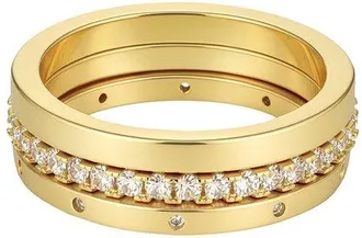 Adornia Adornia 14K Plated 3-Band Cz Set