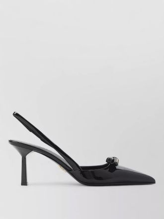 Prada leather slingback pumps