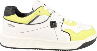 Valentino One Stud Leather Low-Top Sneakers