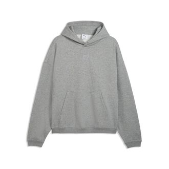 Puma Felpa da basket con cappuccio in pile Fundamentals dal taglio morbido da uomo, Accessori, Grigio, 3XL
