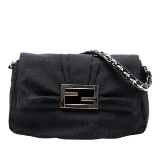 Fendi Pre-owned Shoulder Bags, female, Black, Size: ONE SIZE Pre-owned Mia Shoulder Bag