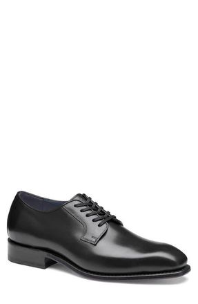 Johnston & Murphy Ashton Plain Toe Derby in Black Full Grain at Nordstrom, Size 10