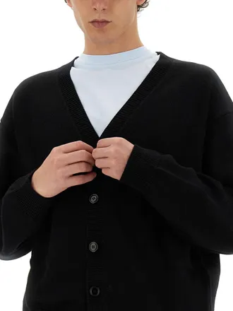 Kenzo Embroidered Tiger Academy Wool Cardigan - Black