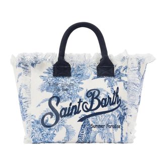 MC2 Saint Barth Tote Bags, female, Blue, Size: ONE SIZE Colette Hand Bag With Strap
