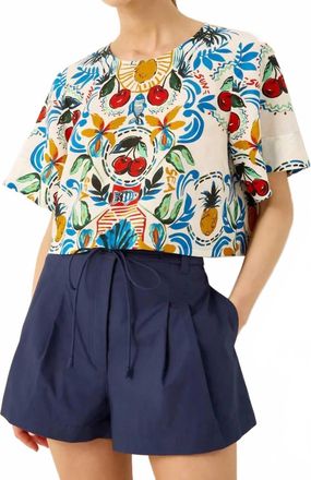 Marie Oliver Lander High Waist Short In Blue