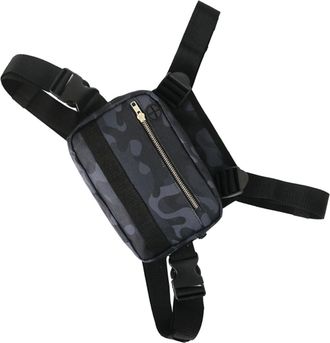 UPKOCH Capacity Camouflage Chest Bag for Women Outdoor Sports Multifunctional Storage Backpack with Zippered Pockets for Hiking Running Yoga and Casual Use