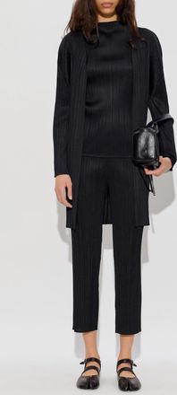 Pleats Please Issey Miyake Pleated Top, Womens, Black